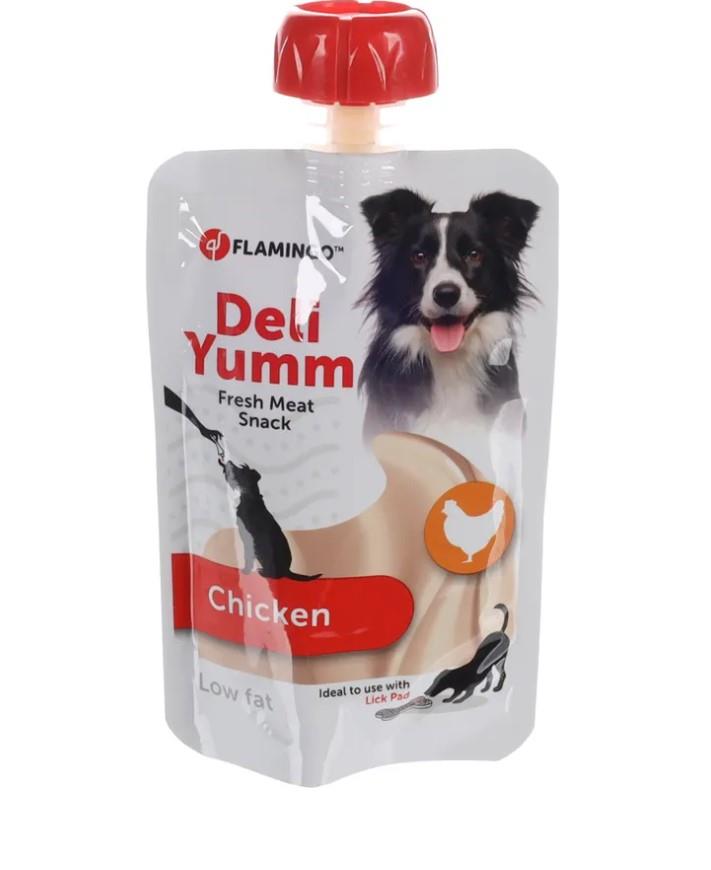 Flamingo Deli Yumm Taze Tavuk Etli Sıvı Köpek Ödül Maması 90 gr