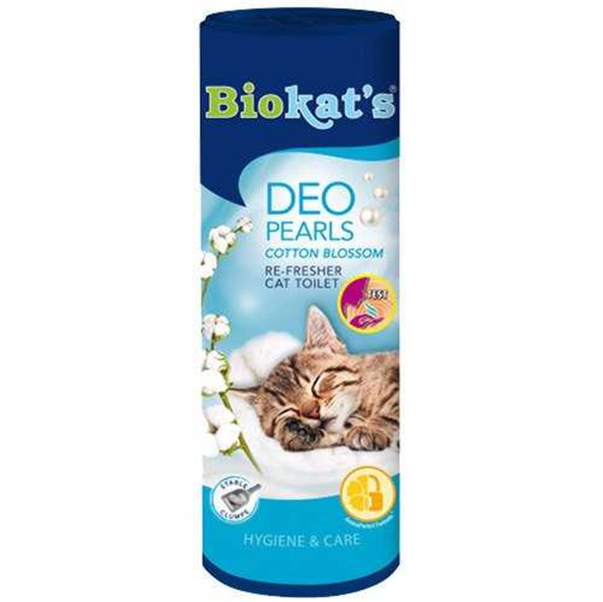 Biokats Deo Pearls Cotton Blossom Çiçek Esanslı 700 gr Koku Giderici Kedi Kumu Parfümü