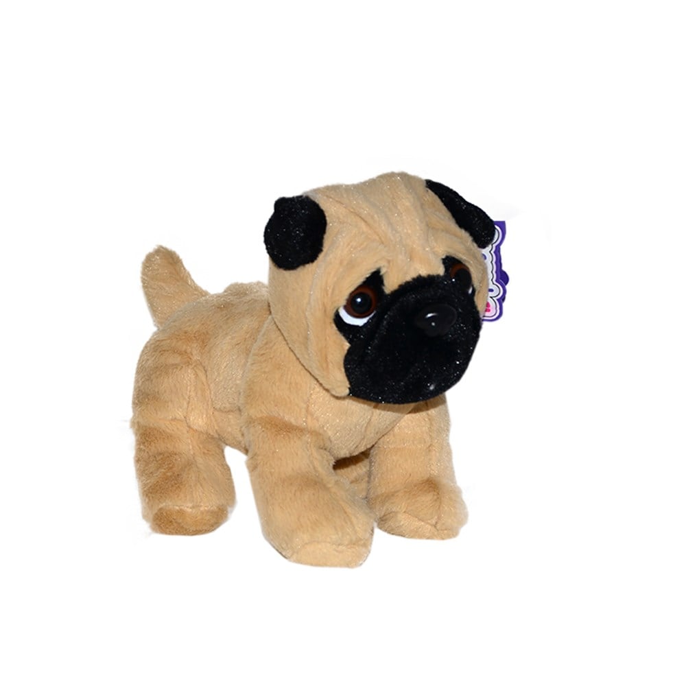 Havlayan, Ayakta Peluş Köpek Pug 25 cm