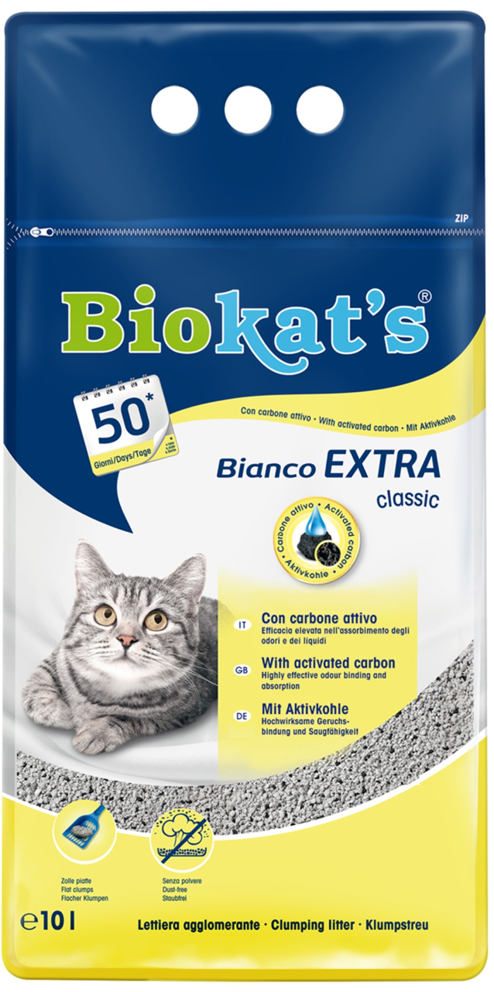 Biokats Bianco Extra Orta Taneli 10 lt Topaklaşan Kedi Kumu