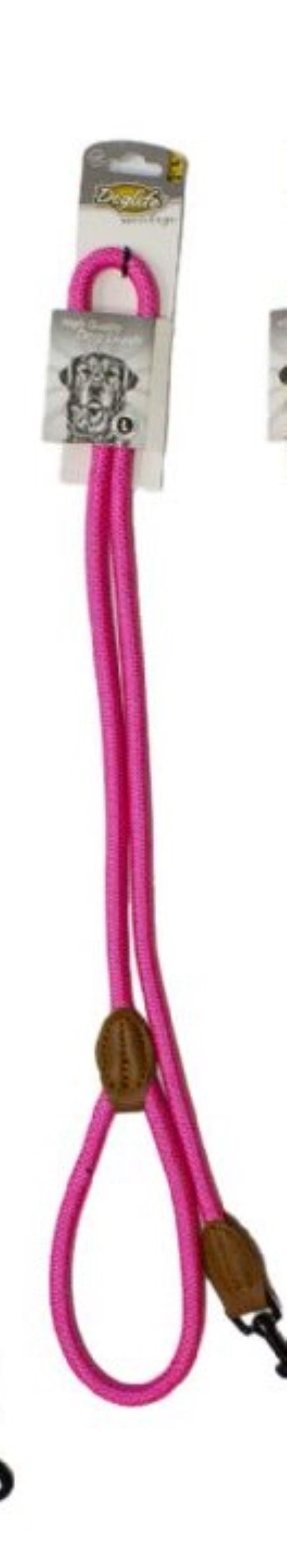 Doglife Pembe Fitil Gezdirme Tasması 1,2 cm x 120 cm