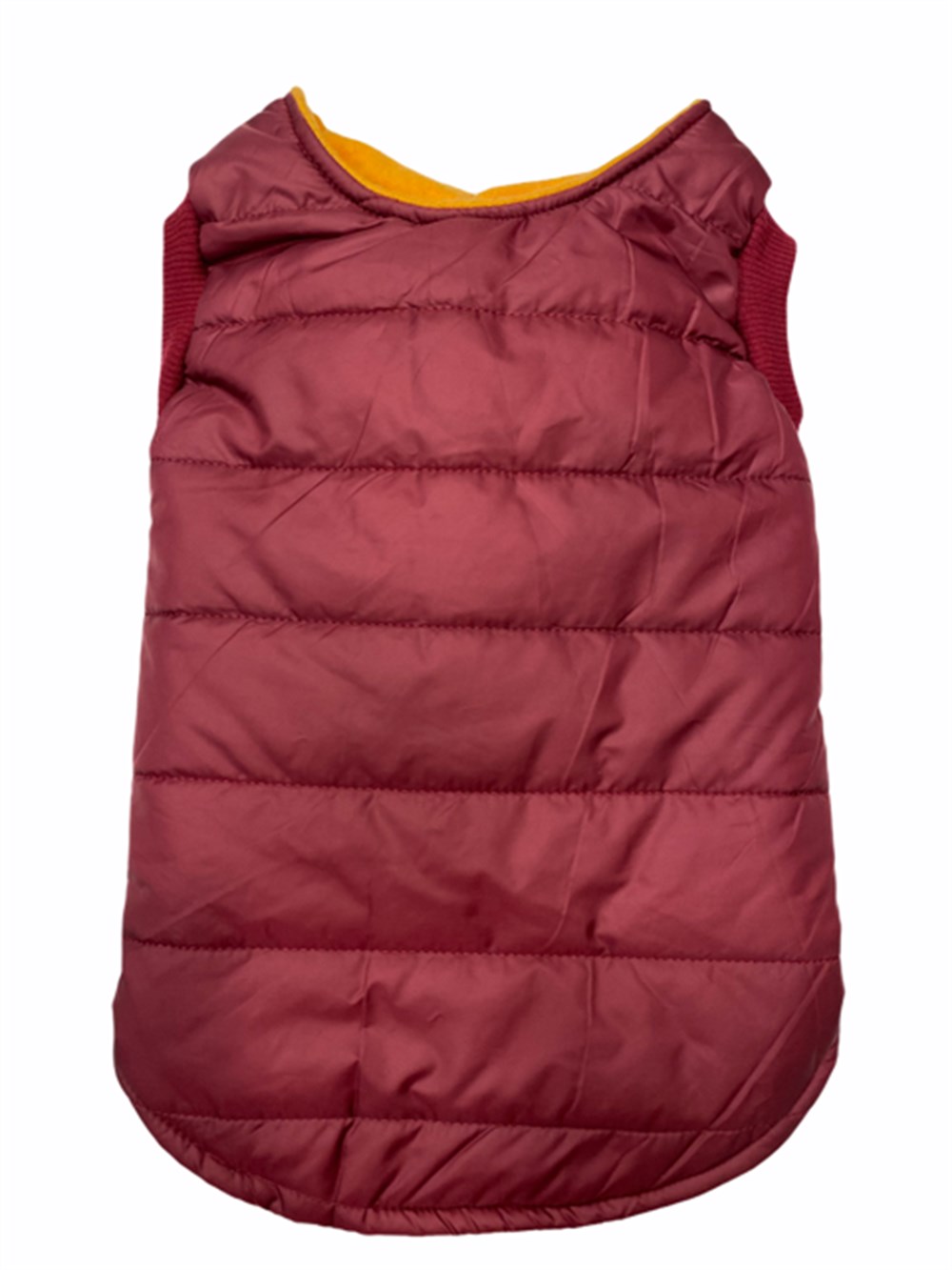 Bordo İçi Polarlı Pofuduk Mont