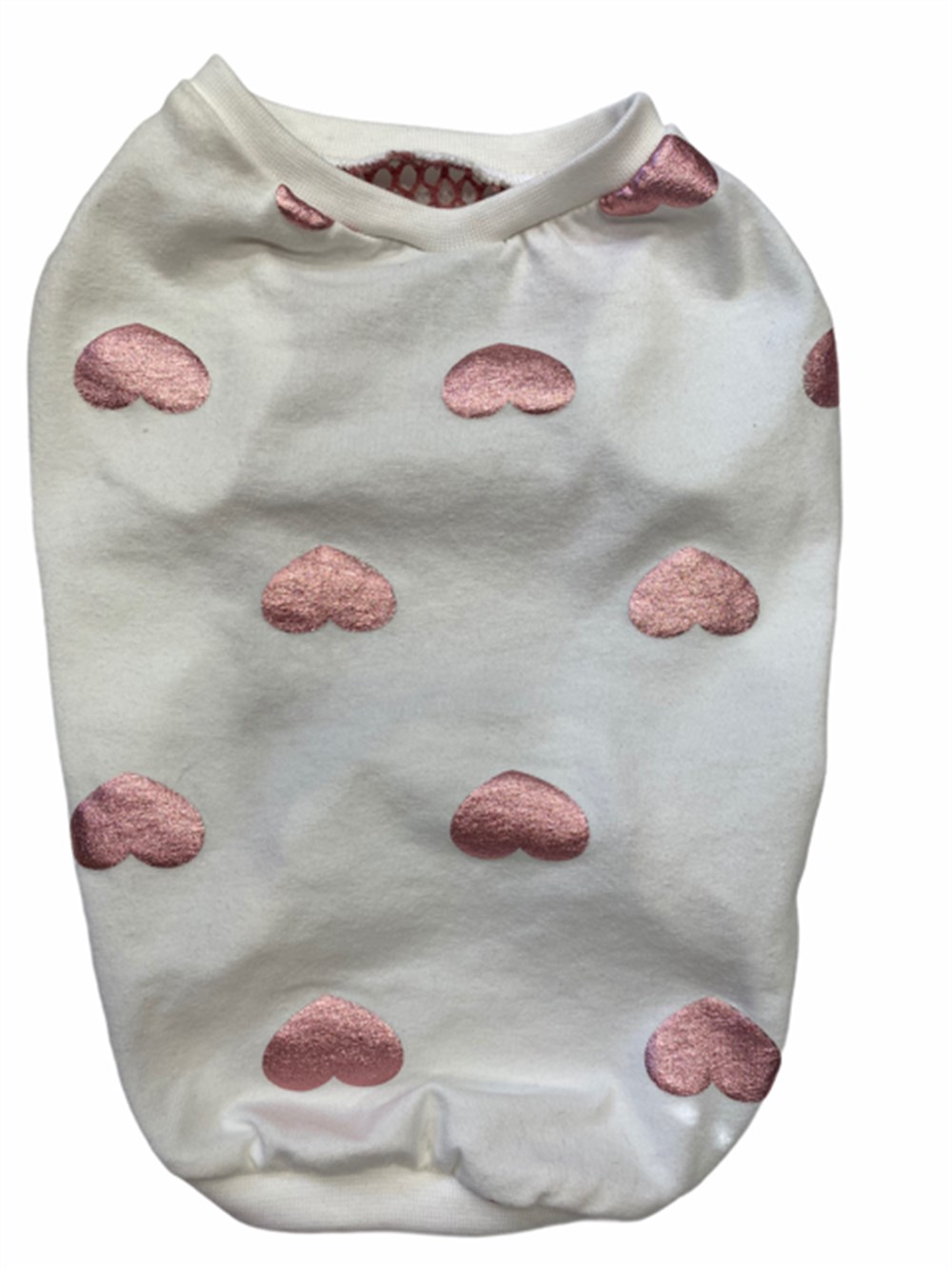 Parlak Kalpli Beyaz T-shirt