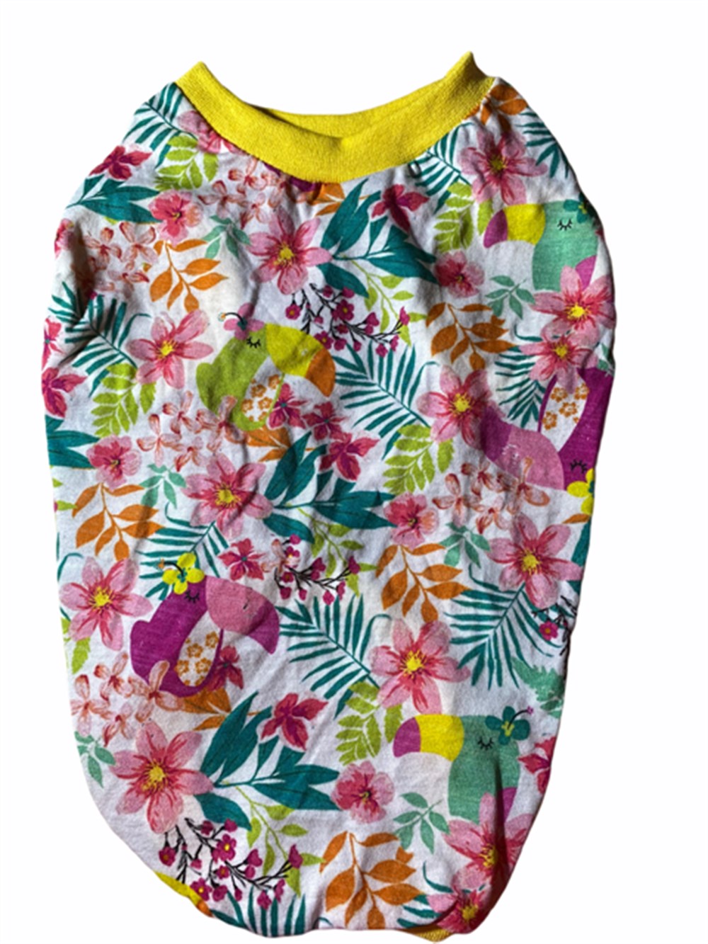 Bahar Çiçekleri Desenli Penye T-shirt