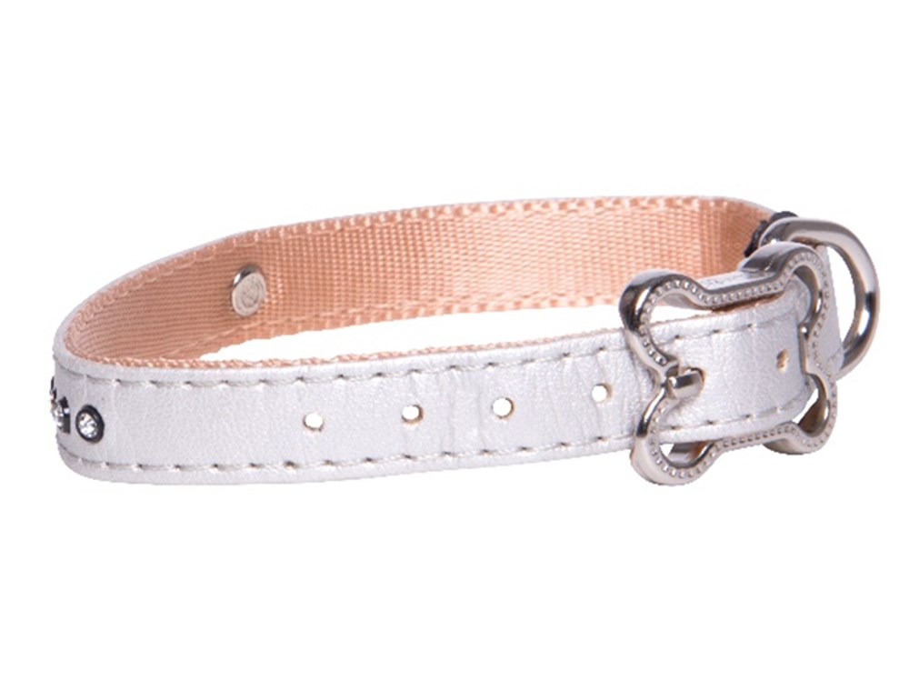 Rogz Luna Gri Deri Boyun Tasması S 22 - 29 cm