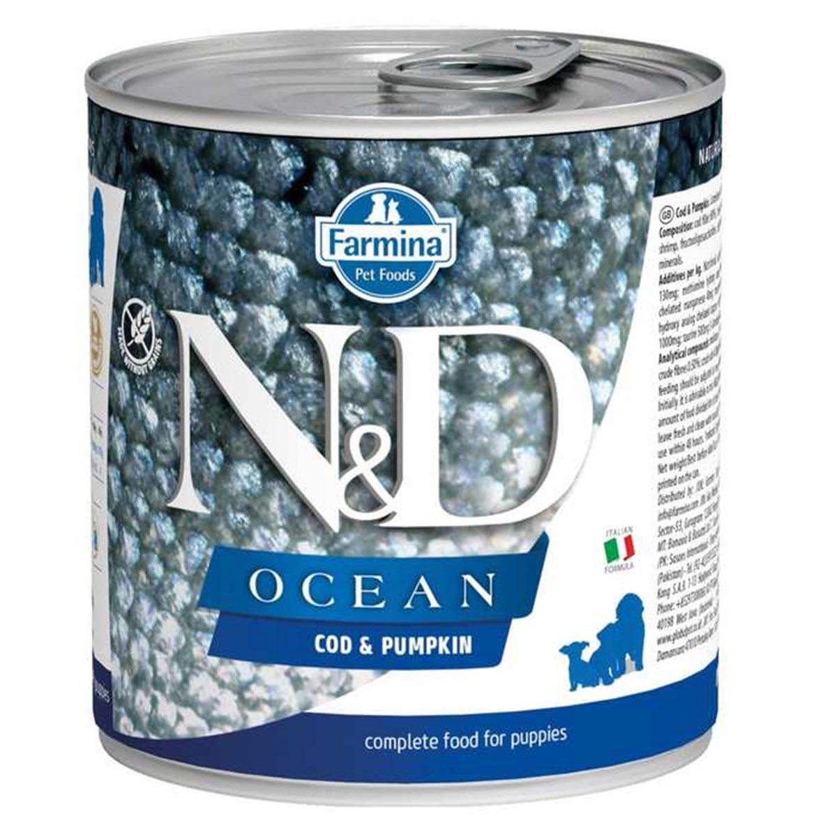 N&D Ocean Morina Balıklı ve Balkabaklı Yavru Köpek Konservesi 285 Gr