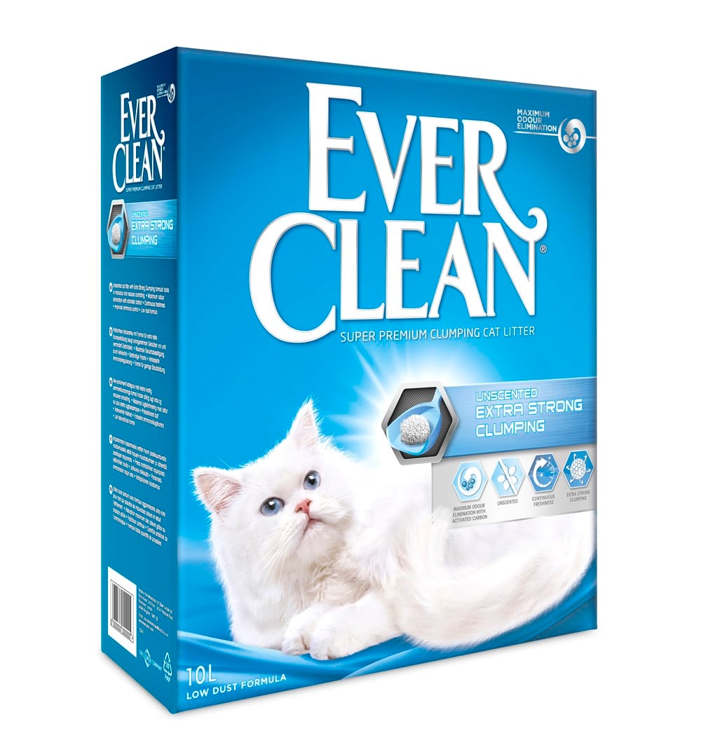 Ever Clean 10 lt Extra Strong, Unscented - Ekstra Güçlü, Kokusuz Kedi Kumu