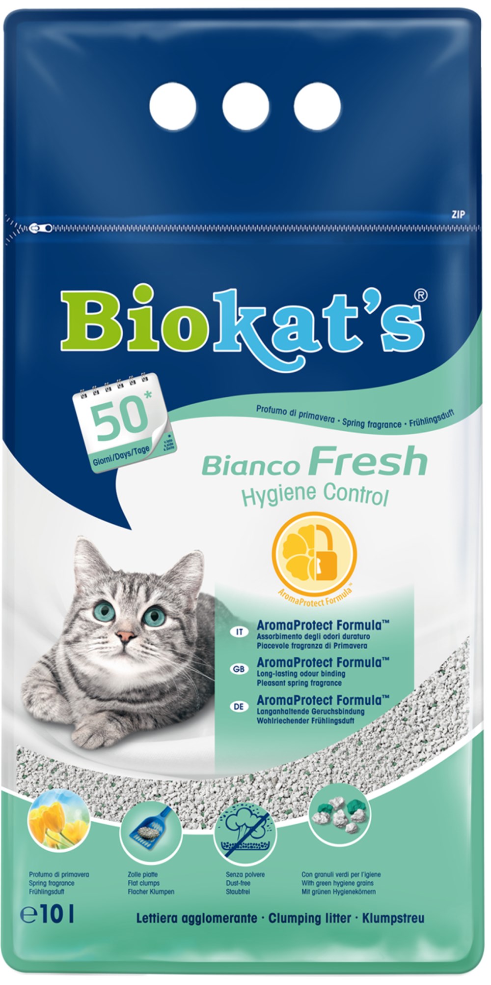 Biokats Bianco Fresh Orta Taneli 10 lt Topaklaşan Kedi Kumu