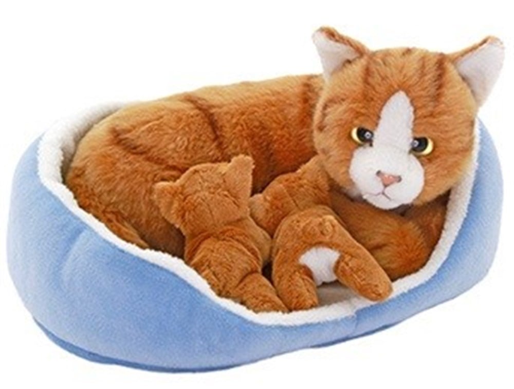 Yavrularıyla Anne Kedi Peluş Oyuncak