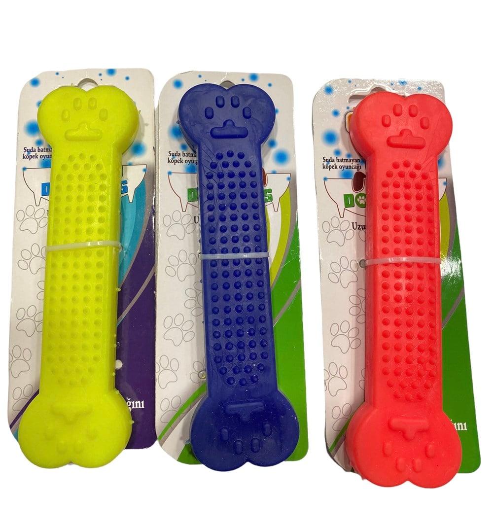 Suda Batmaz Kauçuk Kemik Köpek Diş Kaşıma Oyuncağı 18 cm (1 adet)