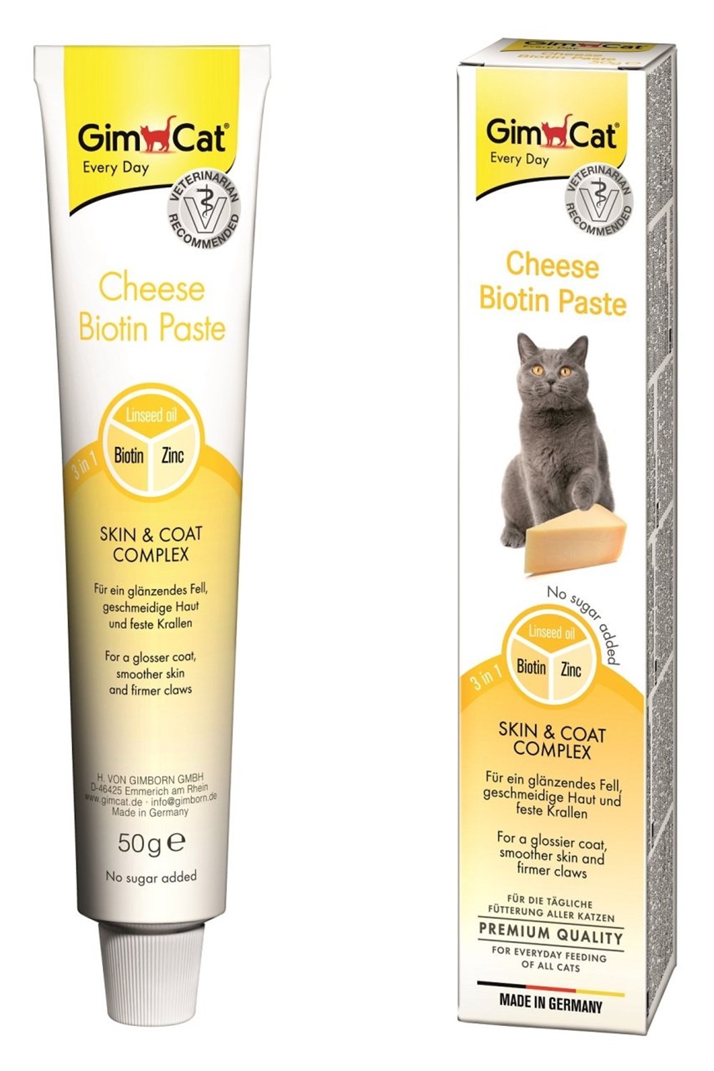 Gimcat Cheese Biotin Paste Peynirli Biotinli Kedi Macunu 50 Gr