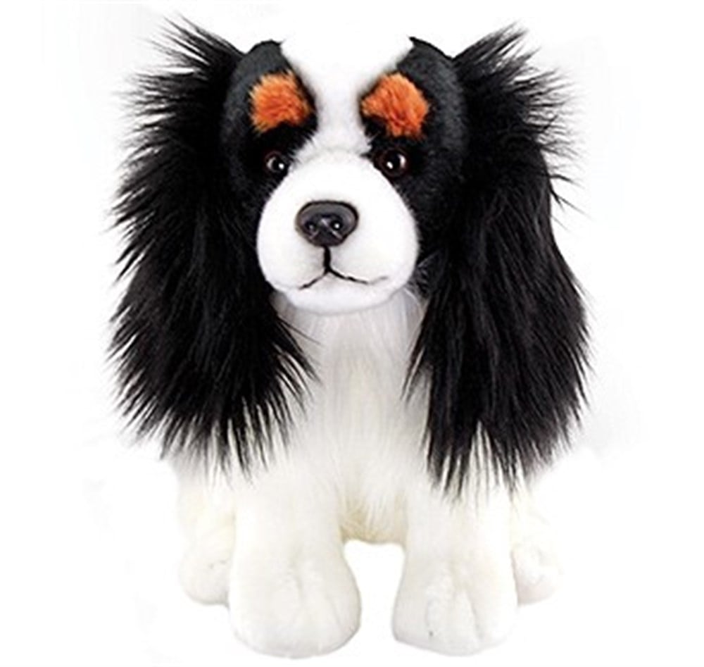 Siyah King Charles Peluş Oyuncak 28 Cm