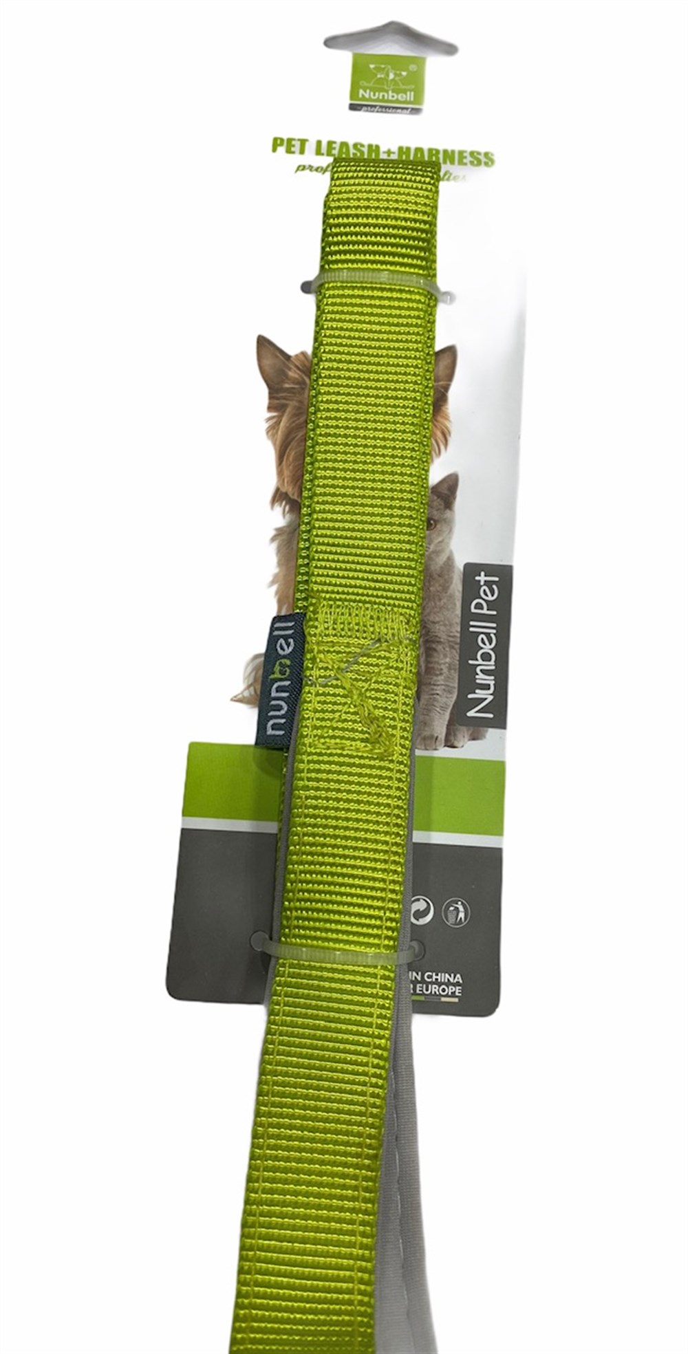 Sarı - Gri Köpek Tasma Seti 2 cm - 120 cm 