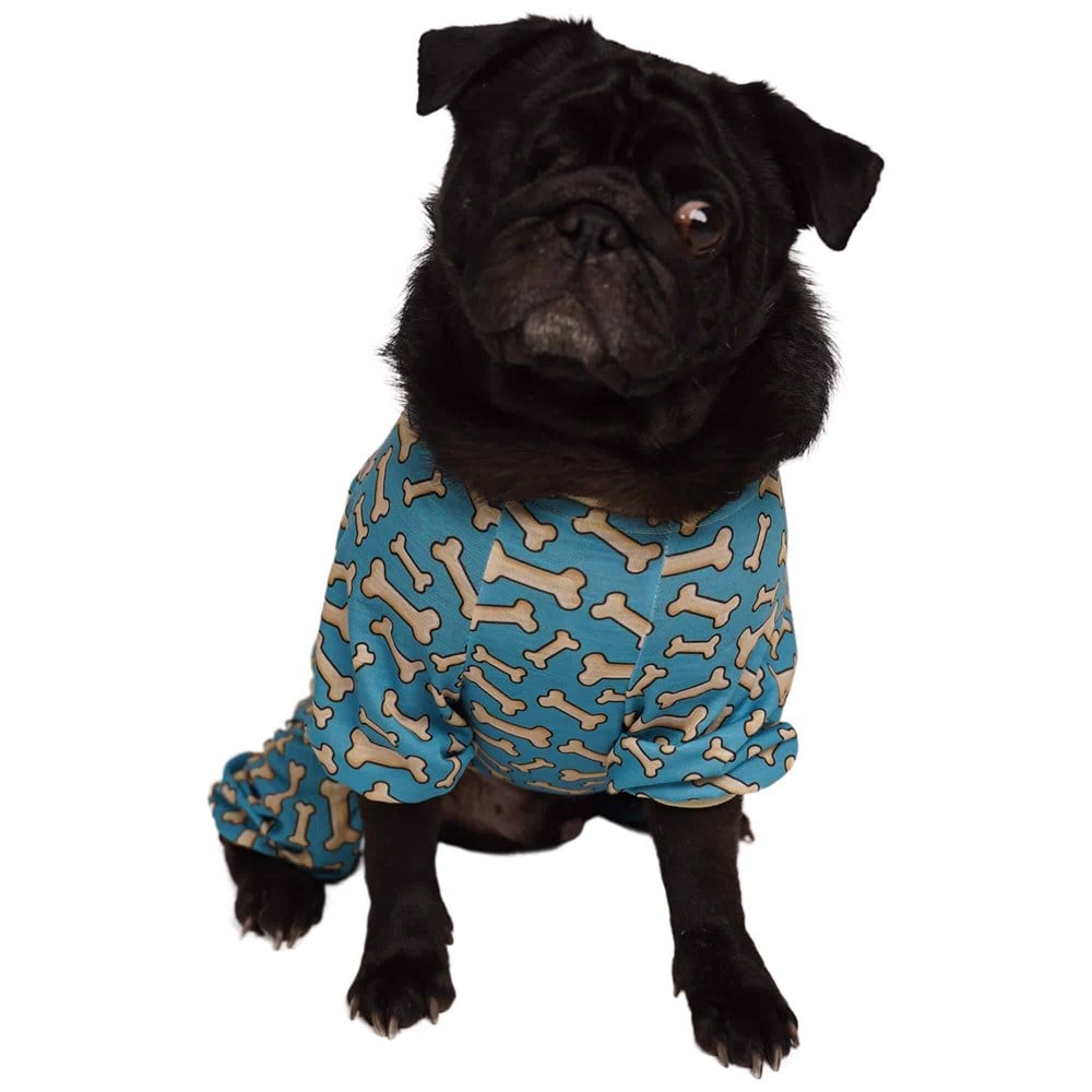 Pawstar Bones Küçük Köpek Penye Tulum Pijama