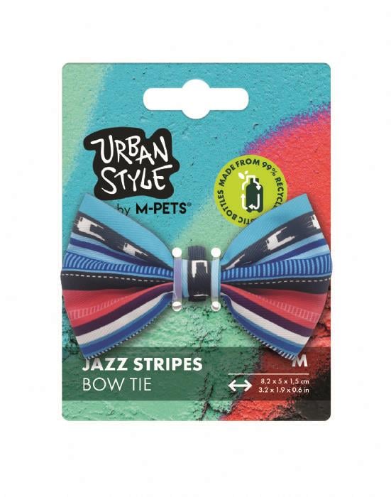 M-Pets Urban Style Jazz Stripes Kedi ve Köpek Papyonu M