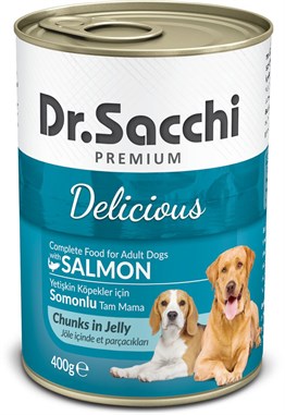 Dr.Sacchi Somonlu 400 gr Konserve Köpek Maması