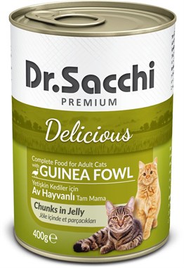 Dr.Sacchi Av Hayvanlı 400 gr Konserve Kedi Maması