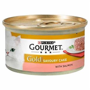 Gourmet Gold Fileto Kıyılmış Somonlu Yetişkin Kedi Konservesi 85 gr