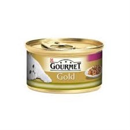 Gourmet Gold Tavşanlı ve Ciğerli Yetişkin Kedi Konservesi 85 gr