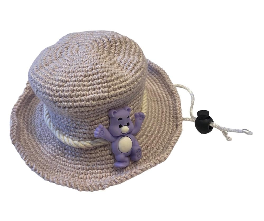 Ecru Teddy Yazlık Köpek Şapkası 15 cm