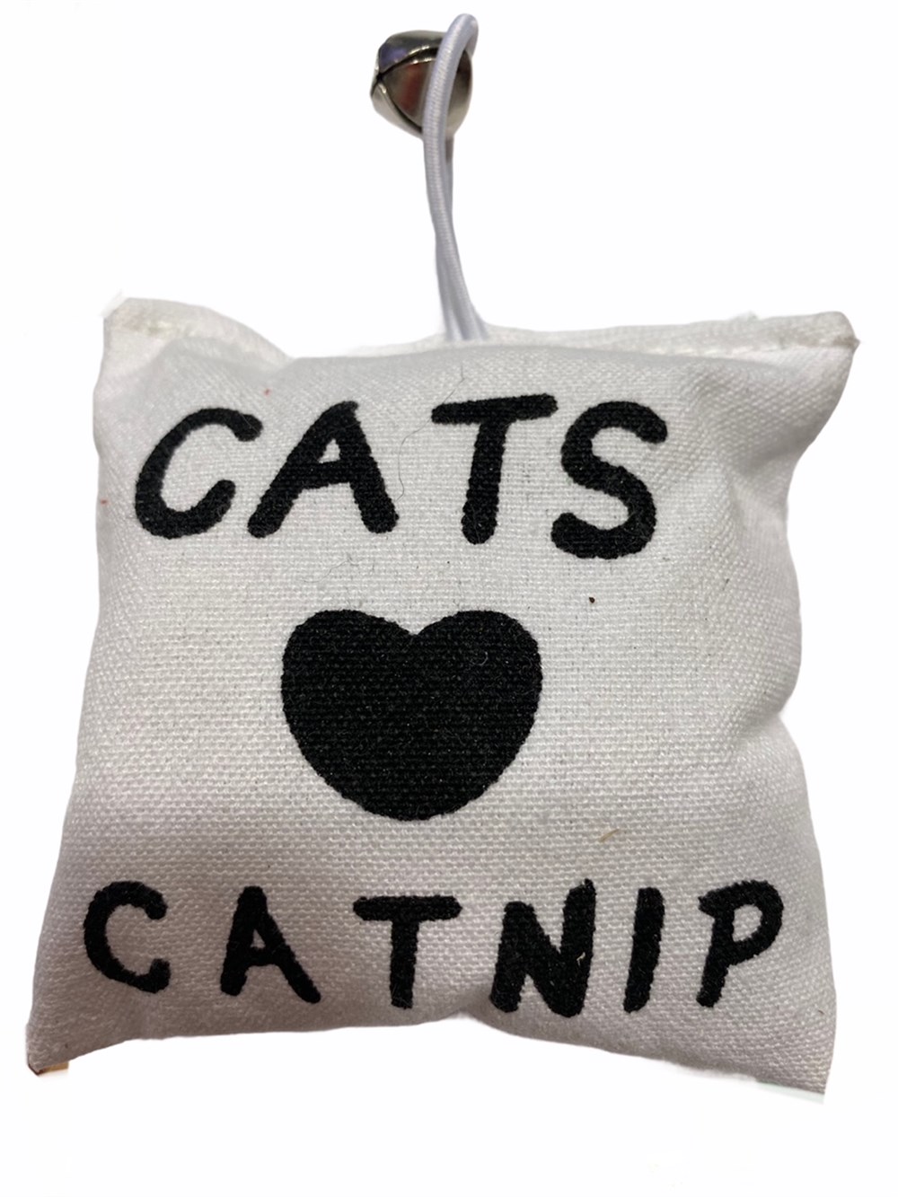 Catnipli Zilli Minnoş Yastık Kedi Oyuncağı 8 x 8 cm