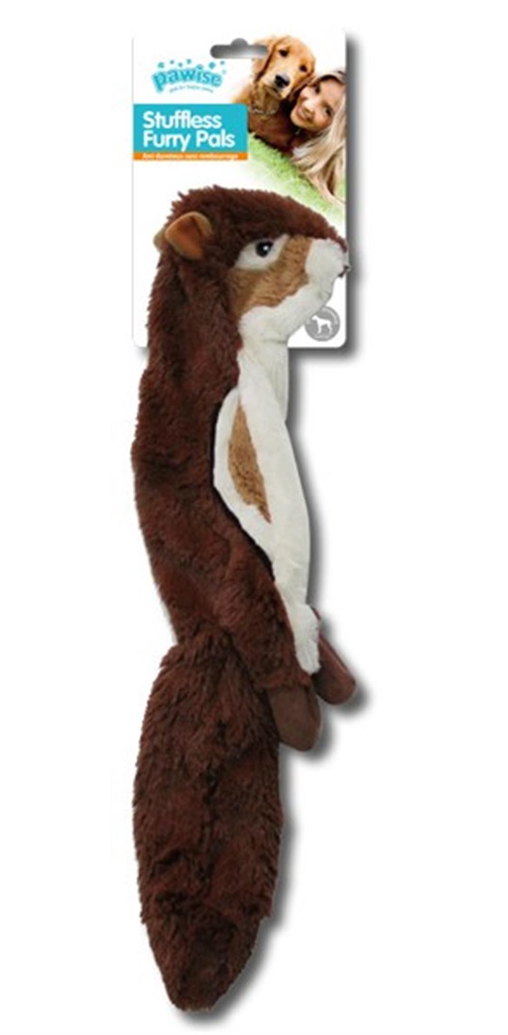 Pawise Stuffless Chipmunk Yumuşak Peluş Köpek Oyuncağı 35 cm