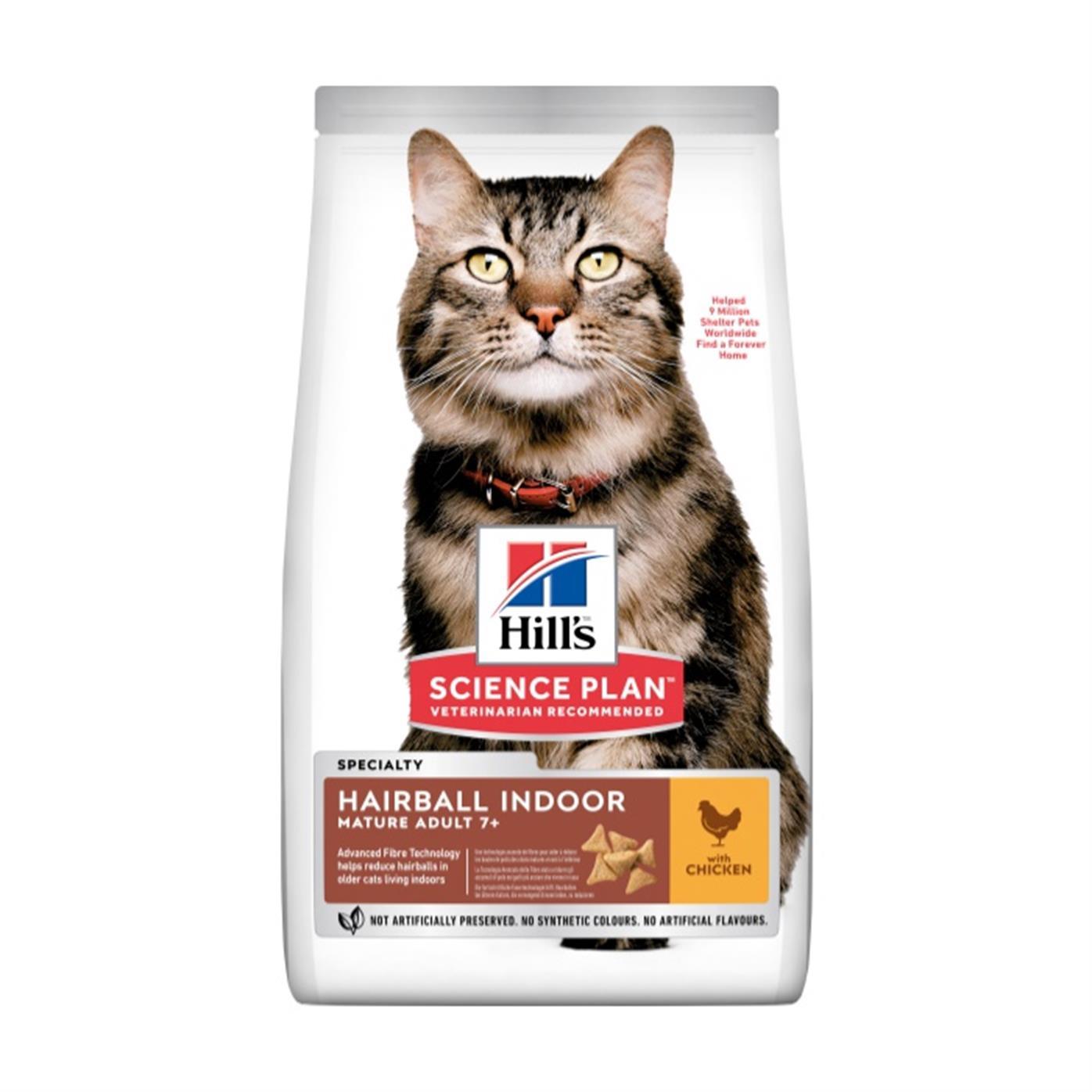 Hill's Science Plan Tüy Yumakları Kontrolü için 1,5 Kg Tavuklu Yaşlı Kedi Maması
