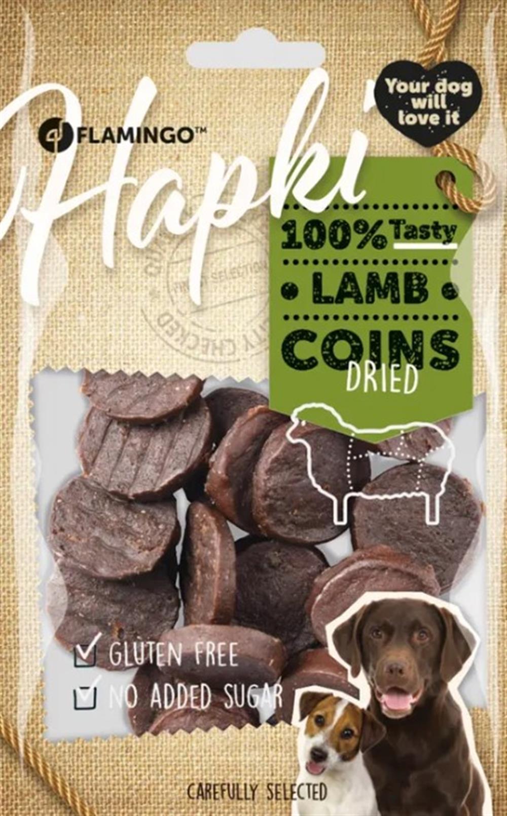 Flamingo Hapki Lamb Coins Kuzulu Şekersiz Köpek Ödülü 85 gr