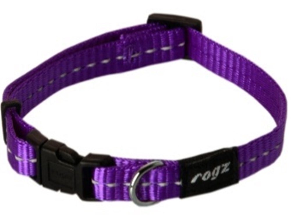 Rogz Nitelite Reflektörlü Mor Boyun Tasması S 20 - 31 cm