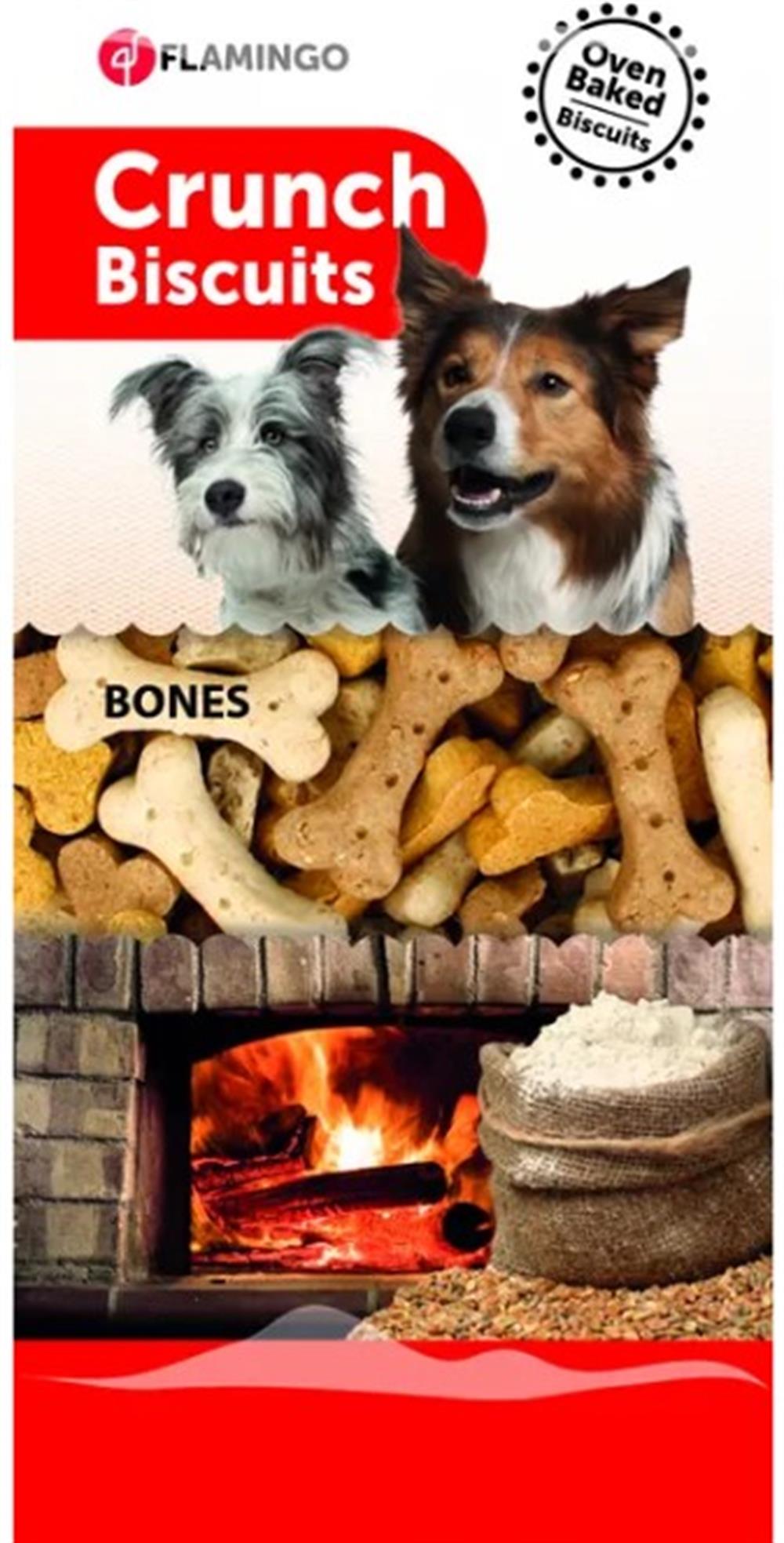 Flamingo Crunch Köpek Kemik Ödül Bisküvisi 500 Gr