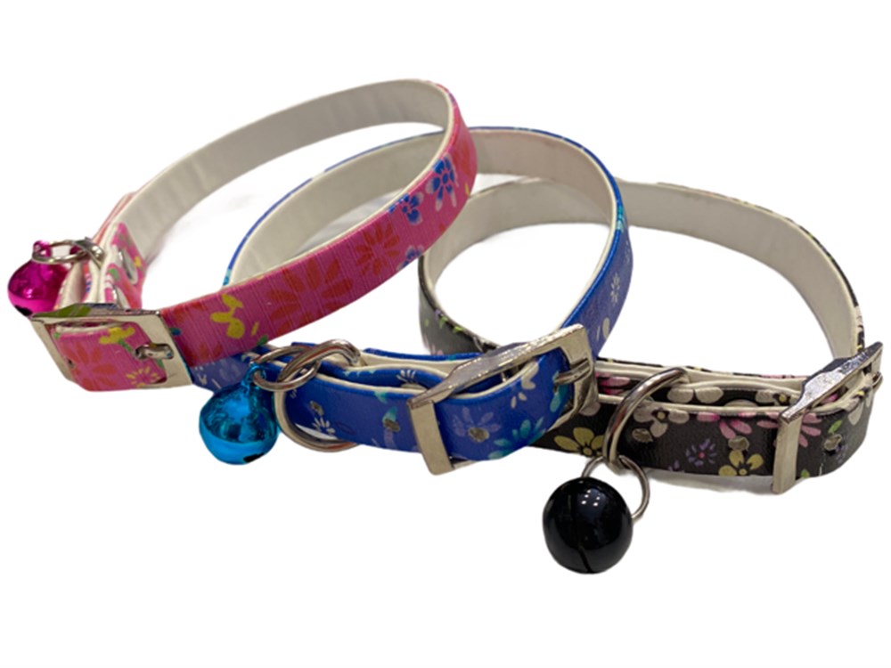 Çiçekli, Zilli Kedi Boyun Tasması (1 adet)