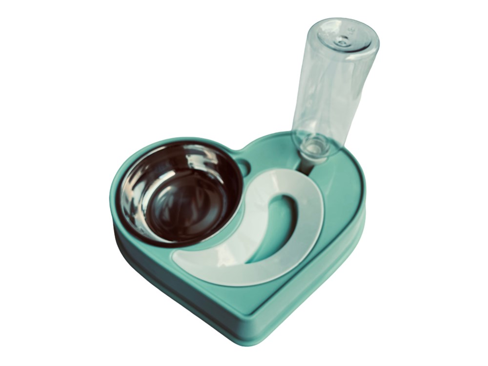 Turkuaz Kalp Mama Kabı ve Suluk