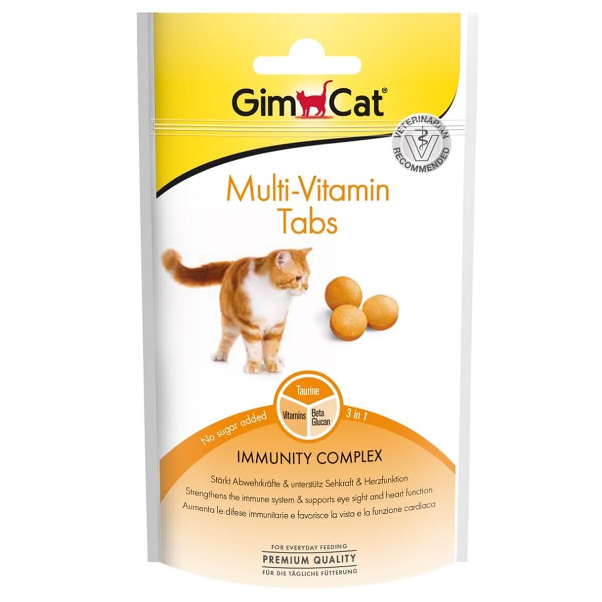 Gimcat Multivitamin Tabs Vitaminli Kedi Ödülü 40 gr