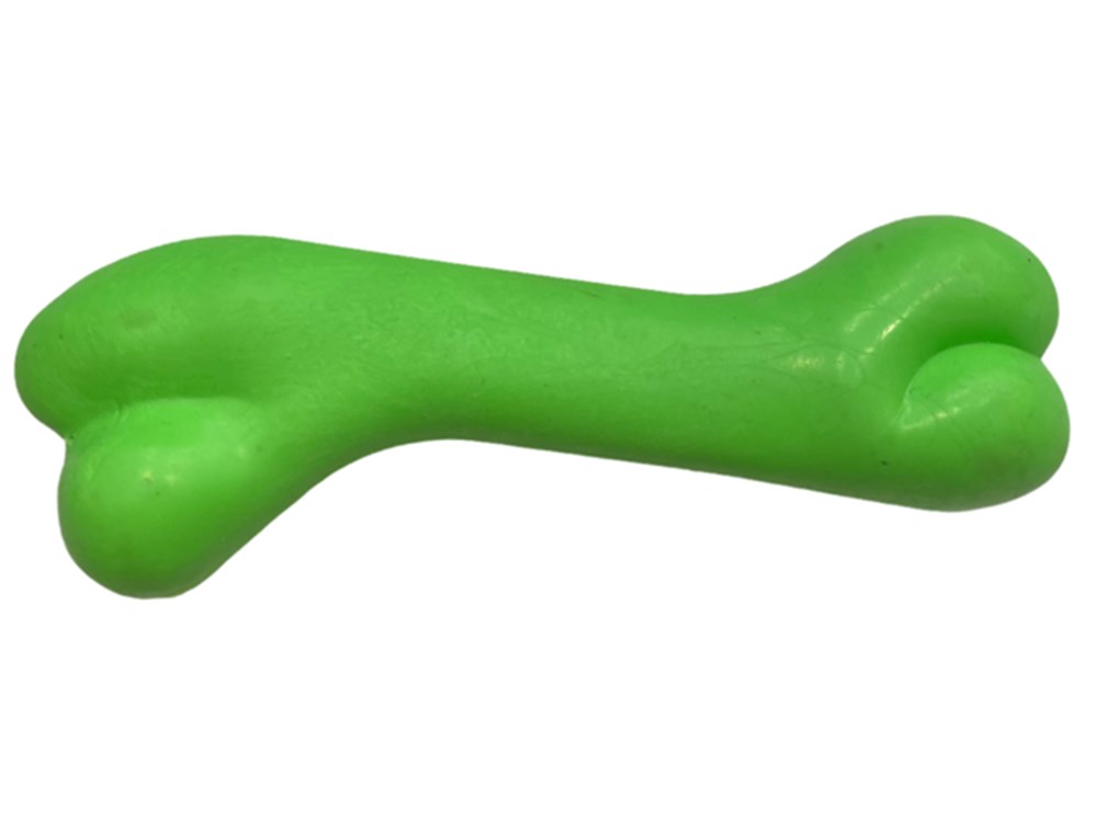 Yeşil Kauçuk Kemik Köpek Diş Kaşıma Oyuncağı 12 cm