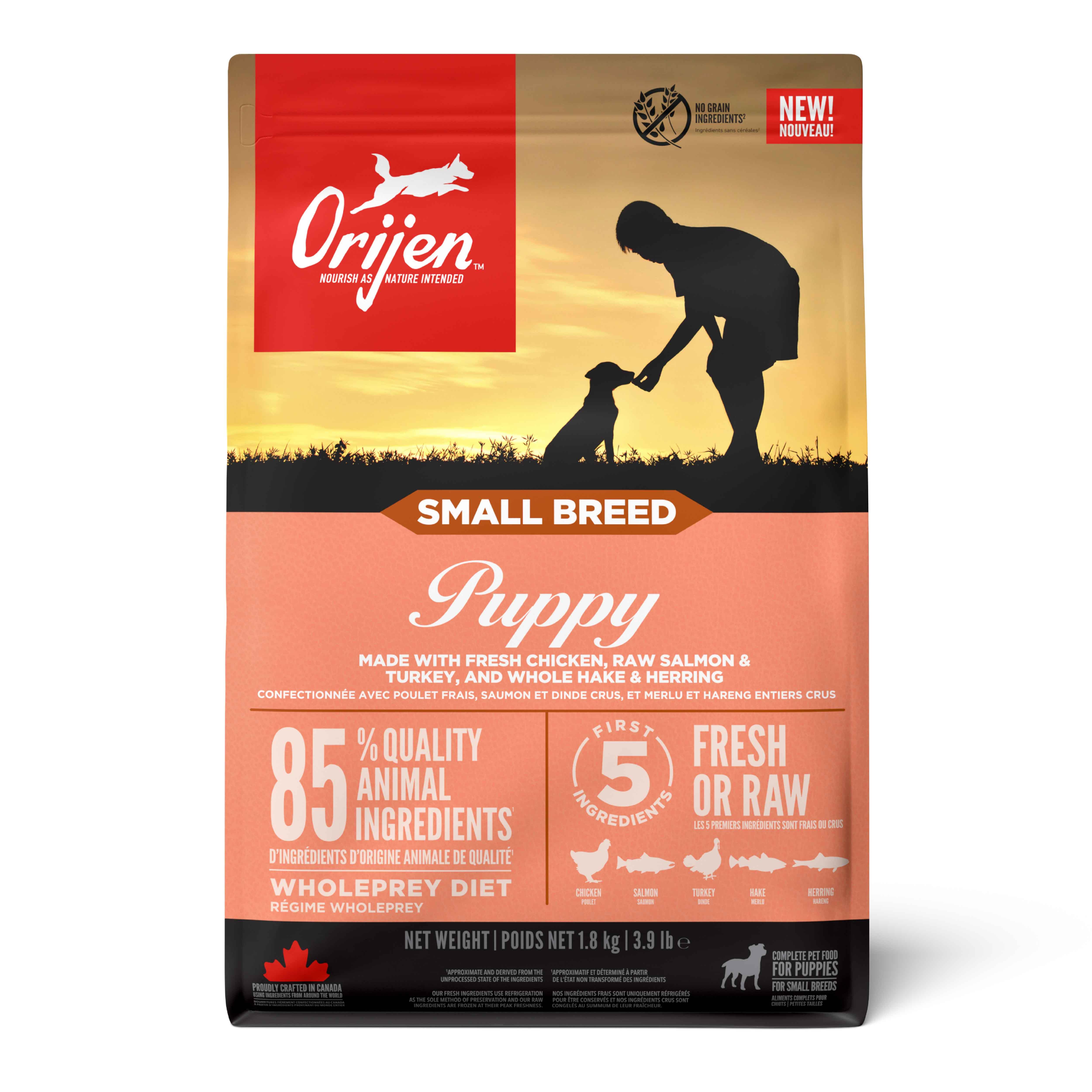 Orijen Puppy Small Breed, Tahılsız Küçük Irk Yavru Köpek Maması 1,8 Kg