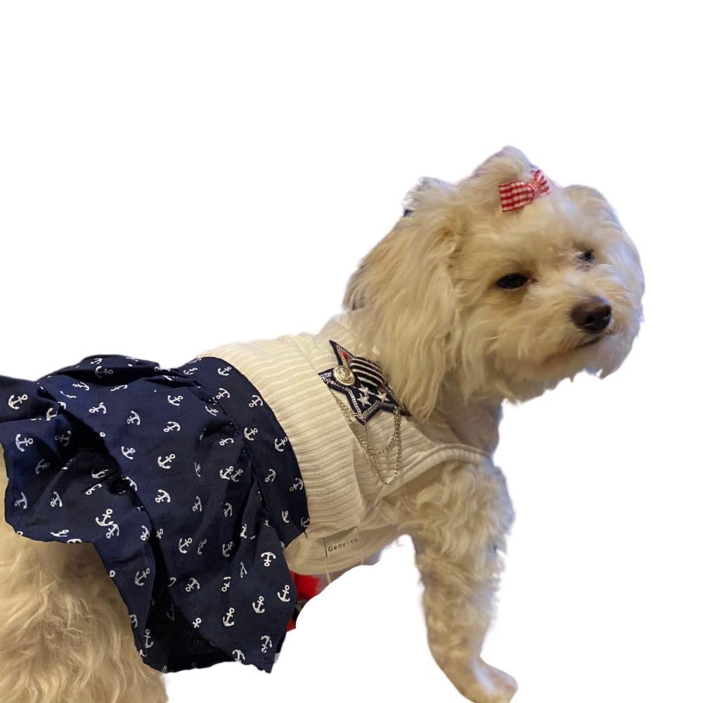 Gedyco Çapalı Küçük Irk Köpek Elbisesi
