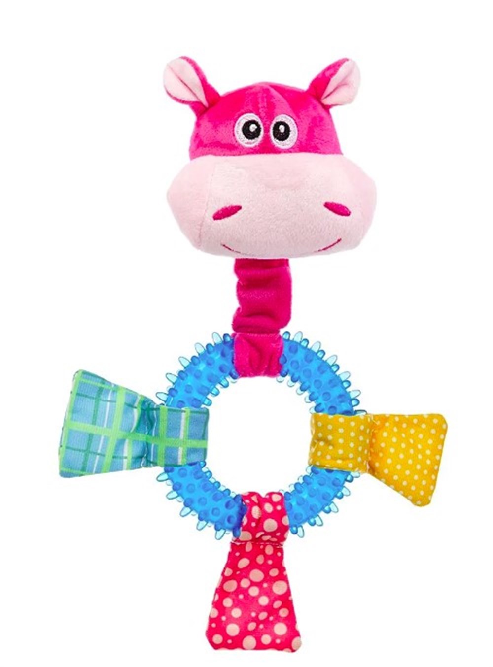 Ferplast Peluş Pembe Domuz 25 cm Hışırtılı Köpek Diş Kaşıma Oyuncağı