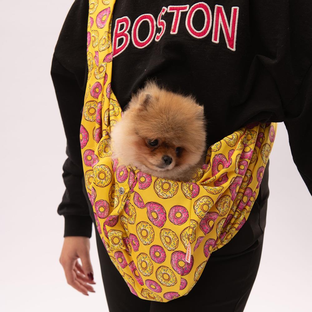 Pawstar Donut Crossbody Küçük Irk Köpek Çapraz Taşıma Çantası