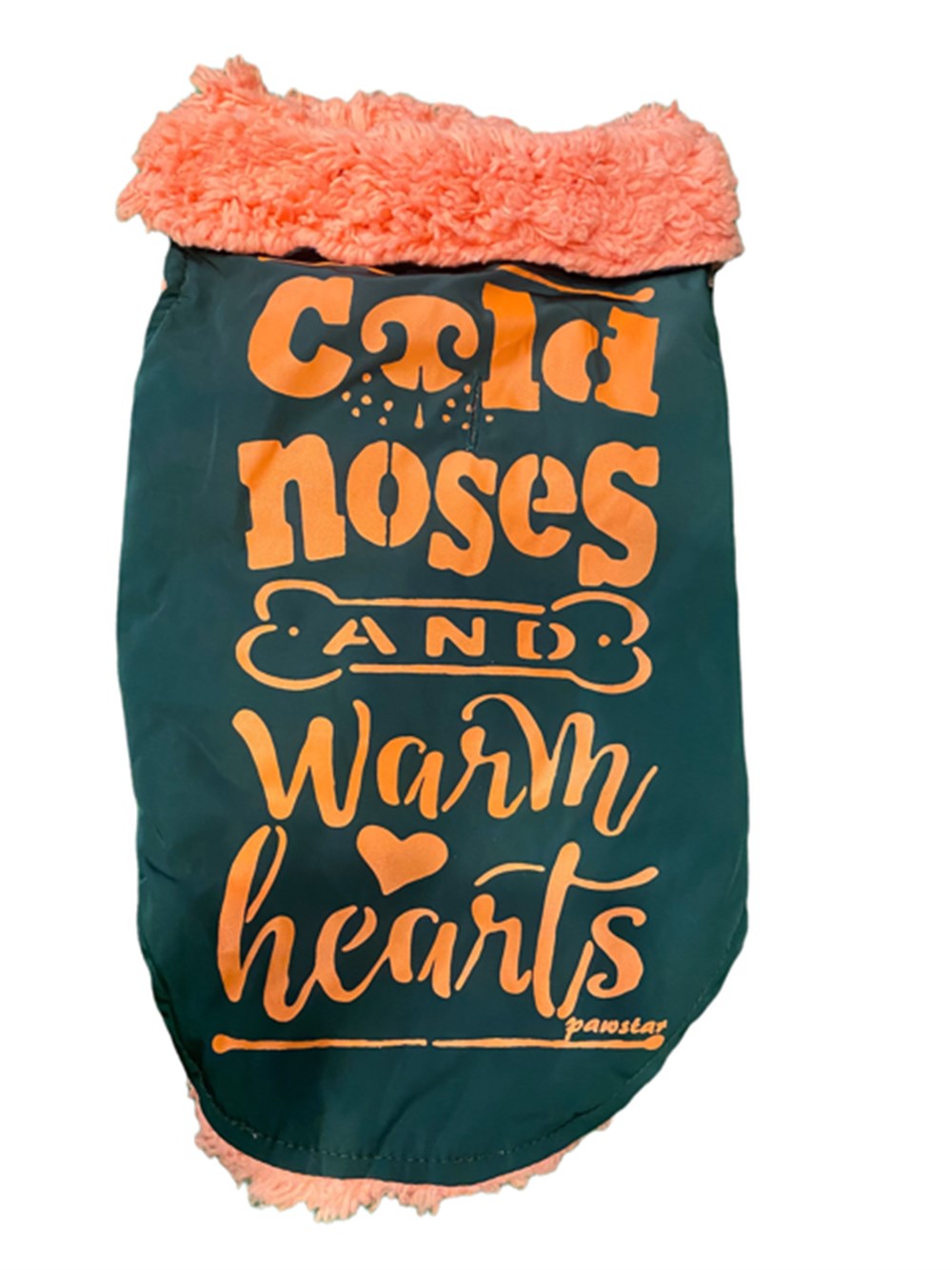Pawstar içi Kürklü, Cold Noses Küçük Irk Köpek Montu Turuncu Kürklü