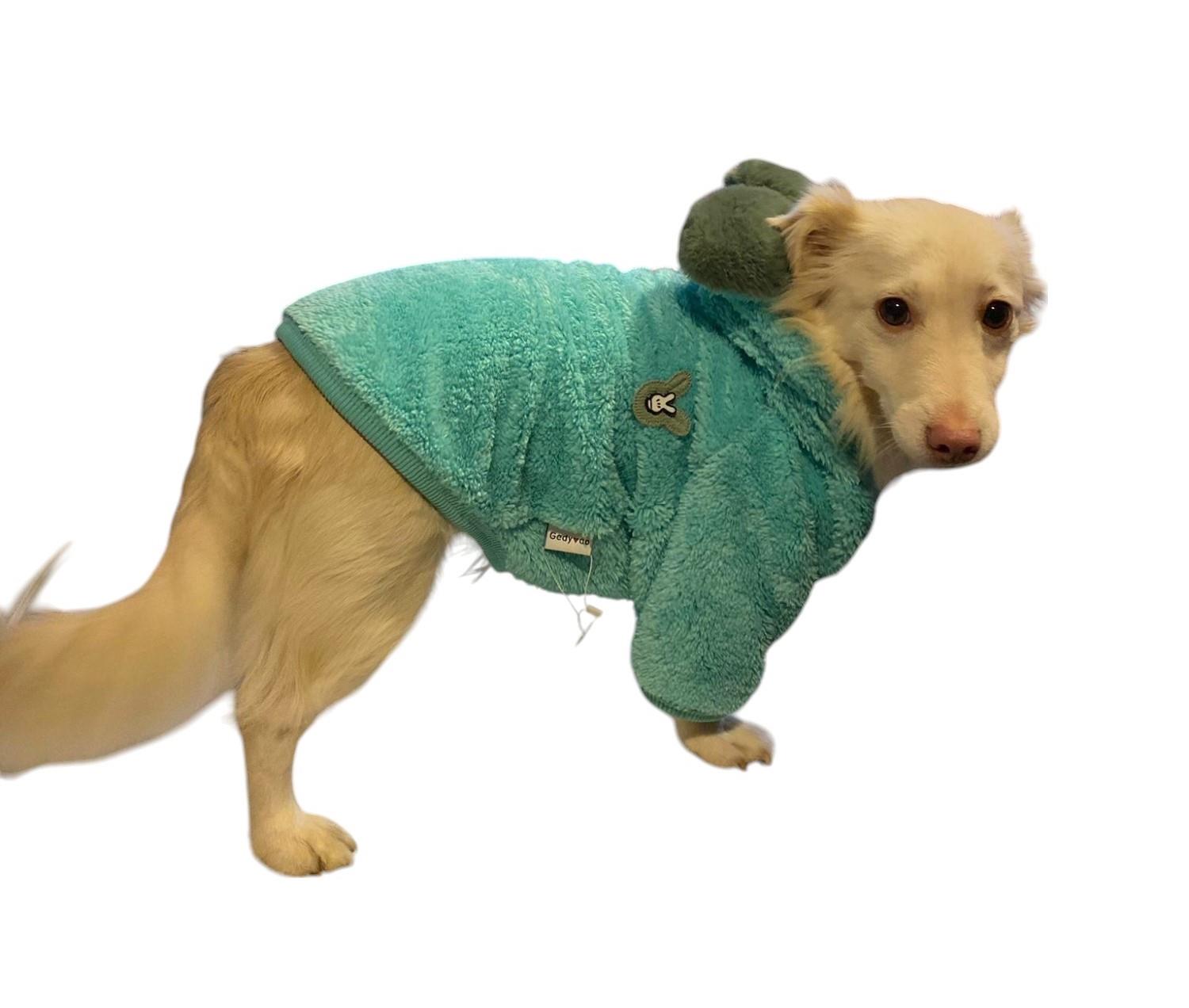 Gedyco Mint Peace Peluş Küçük Irk Köpek Sweatshirtü (2 kg-9 kg arası köpeklere uygundur)