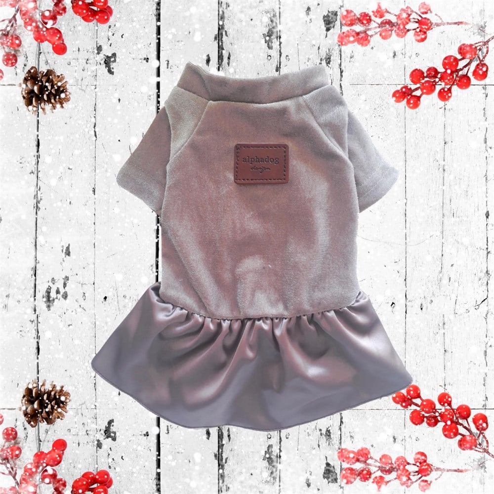 Alphadog Velvet Elbise