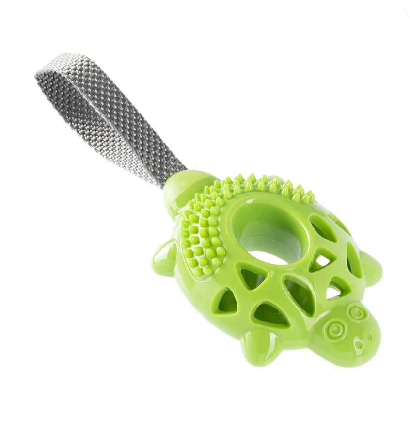 Gimdog Turtle TPR, Çekiştirmeli Köpek Oyuncağı Yeşil 28 cm