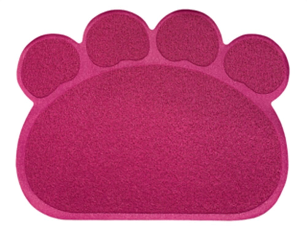 Pati Şekilli Kedi Kumu Paspası Fuşya Pembe 60 x 45 cm