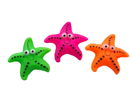 Sesli, Plastik Yıldız Köpek Oyuncağı 13 cm (1 Adet)