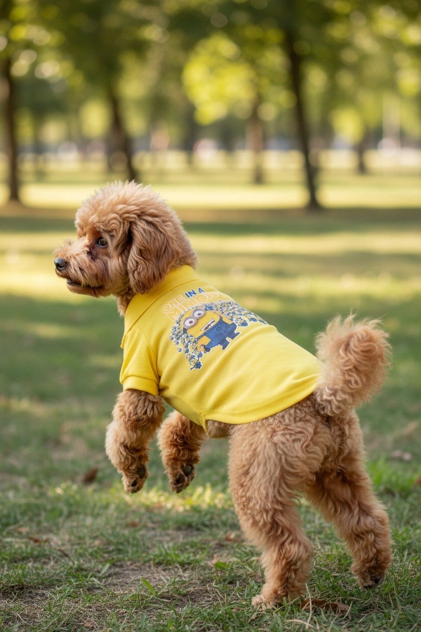 Miniş One-in-a-Minion Küçük Irk Köpek Pike Kumaş Polo T-shirt