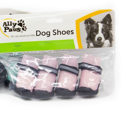 Ally Paws 4'lü Pembe Silikon Köpek Ayakkabısı 3