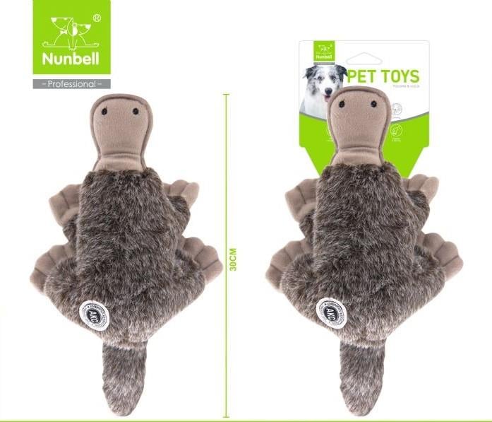 Nunbell Sesli Peluş Orni Köpek Oyuncağı 30 cm