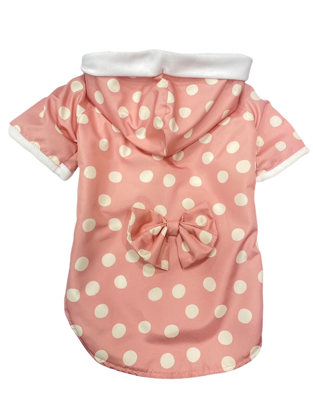 Puantiyeli Somon Köpek Yağmurluğu