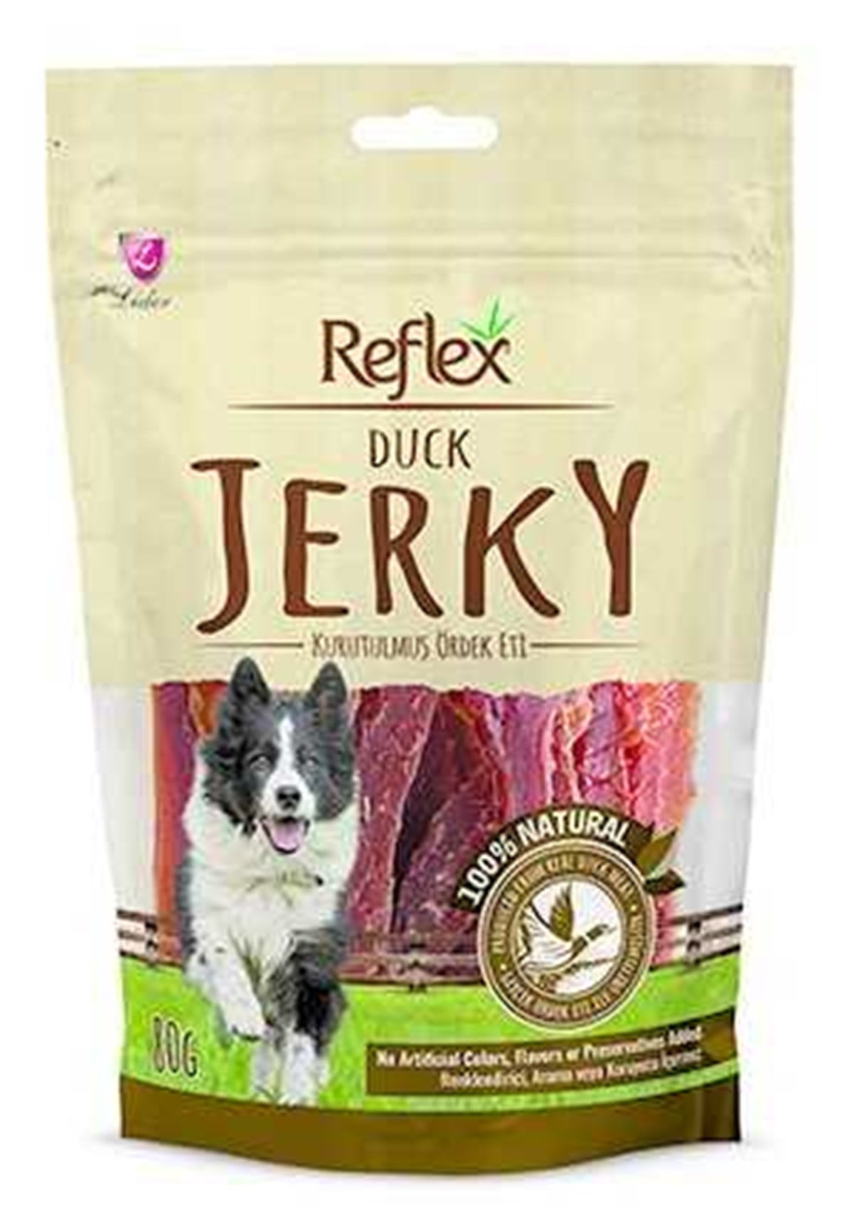 Reflex Duck Jerky Ördek Fileto Doğal Köpek Ödülü 80 gr