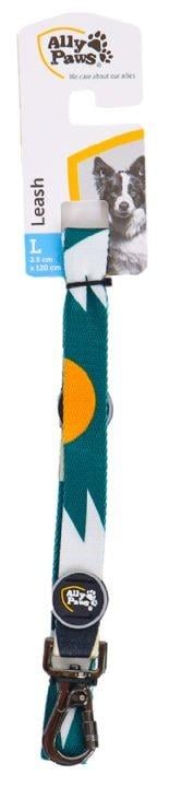 Ally Paws Kilitli Yeşil Köpek Gezdirme Kayışı 120 cm x 2,5 cm